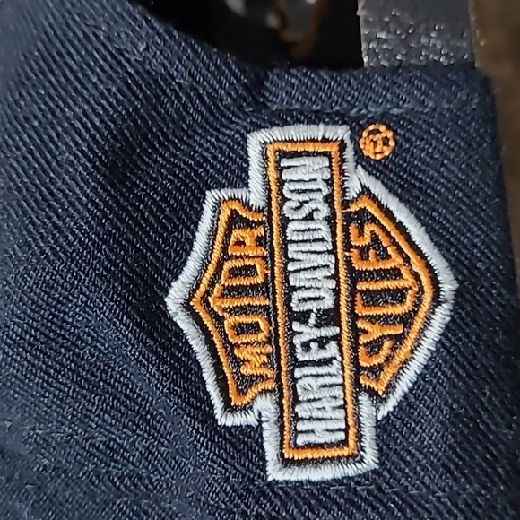 HARLEY DAVIDSON EMBROIDERED METAL BAR & SHIELD LEATHER LOGO HAT - Picture 6 of 13